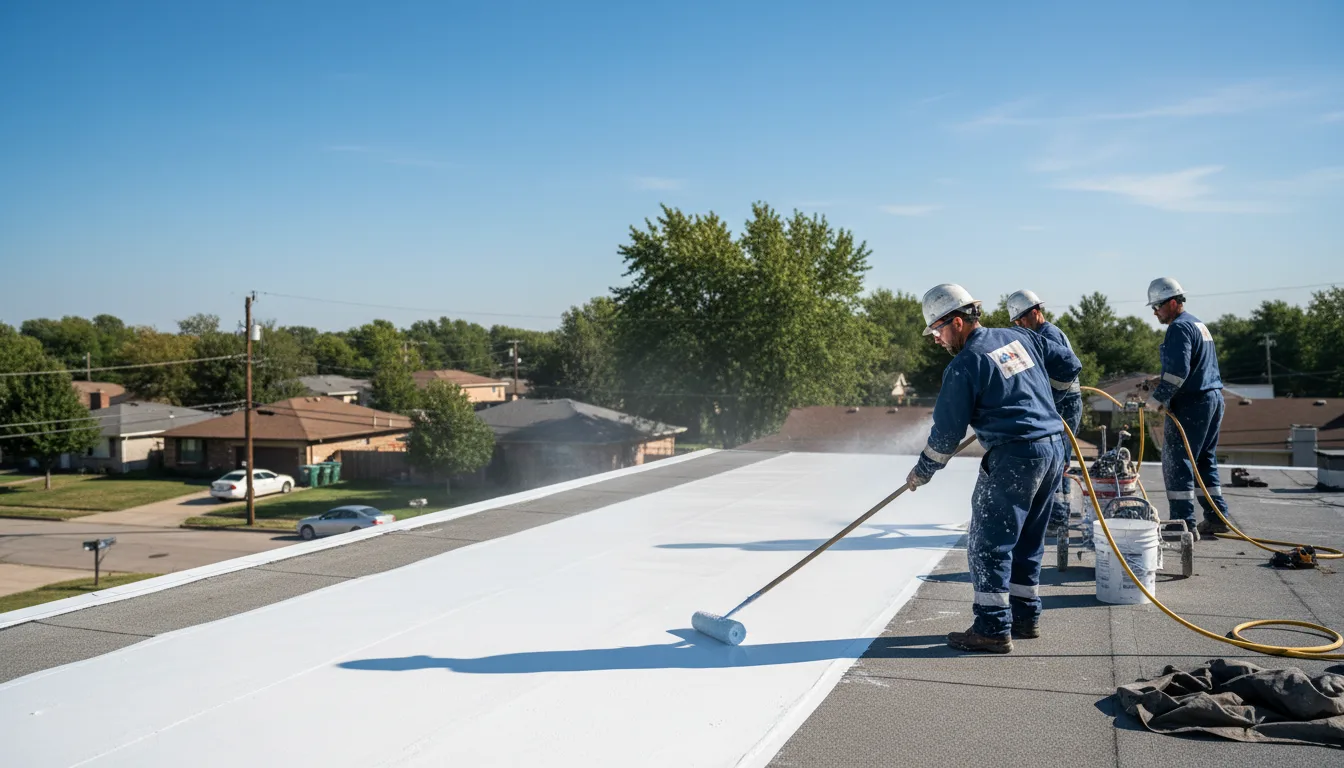Commercial roof coating in Cherry Valley, AR near me